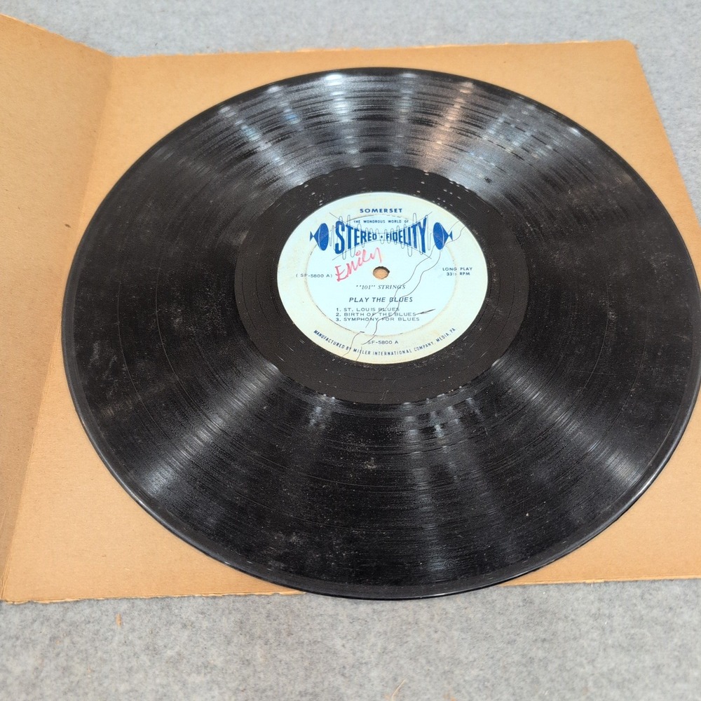 101 Strings Play The Blues Vinyl LP Somerset SF-5800 W.C. Handy Tribute Jazz 12" - Picture 3 of 4